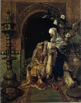 Arab or Arabic people and life. Orientalism oil paintings  405, unknow artist